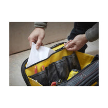 Stanley Fatmax Multi Access Tool Bag With Carry Handle & Shoulder Strap 43 x 28 x 30 cm - Black/Yellow