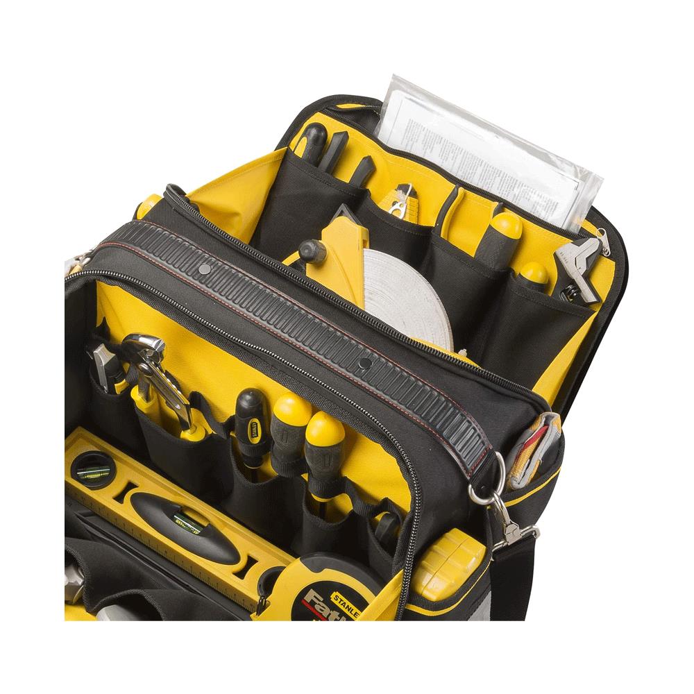 Stanley Fatmax Multi Access Tool Bag With Carry Handle & Shoulder Strap 43 x 28 x 30 cm - Black/Yellow