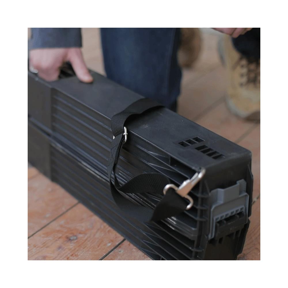 Stanley Folding Metal Sawhorse 340Kg Pair With Side Latch - Black/Aluminium
