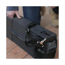 Stanley Folding Metal Sawhorse 340Kg Pair With Side Latch - Black/Aluminium