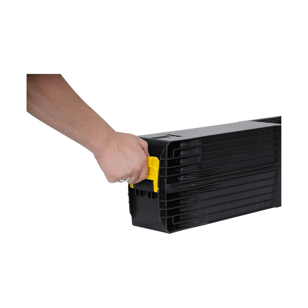 Stanley Folding Metal Sawhorse 340Kg Pair With Side Latch - Black/Aluminium