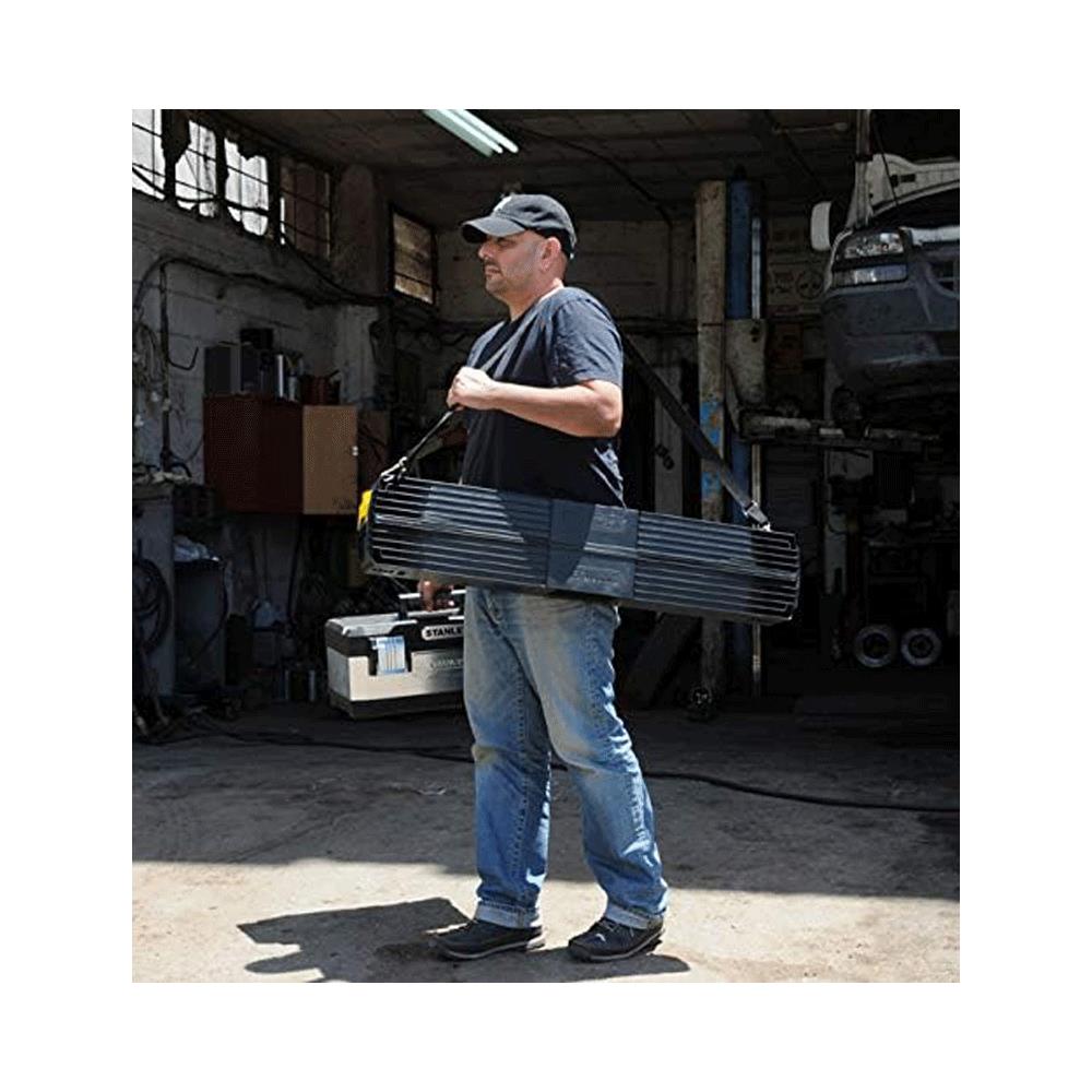 Stanley Folding Metal Sawhorse 340Kg Pair With Side Latch - Black/Aluminium