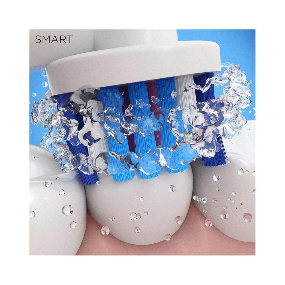 Oral-B Smart 4 3D White Electric Toothbrushes 2 Toothbrush Heads & Travel Case 3 Modes - Pink
