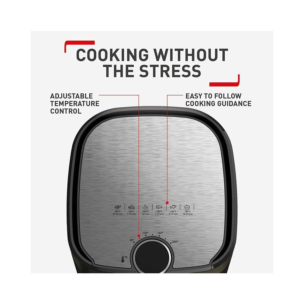 Tefal Easy Fry Classic 2 In 1 Air Fryer & Health Grill 8 Programs 1550W 4.2 Litre Capacity - Black