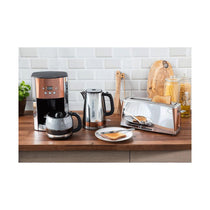 Russell Hobbs Luna Long Slot 2 Slice Toaster Stainless Steel 1420W - Copper