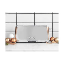 Russell Hobbs Luna Long Slot 2 Slice Toaster Stainless Steel 1420W - Copper