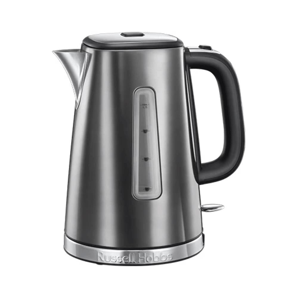 Russell Hobbs Luna Moonlight Quiet Boil Cordless Electric Jug Kettle 3000W 1.7 Litres - Grey
