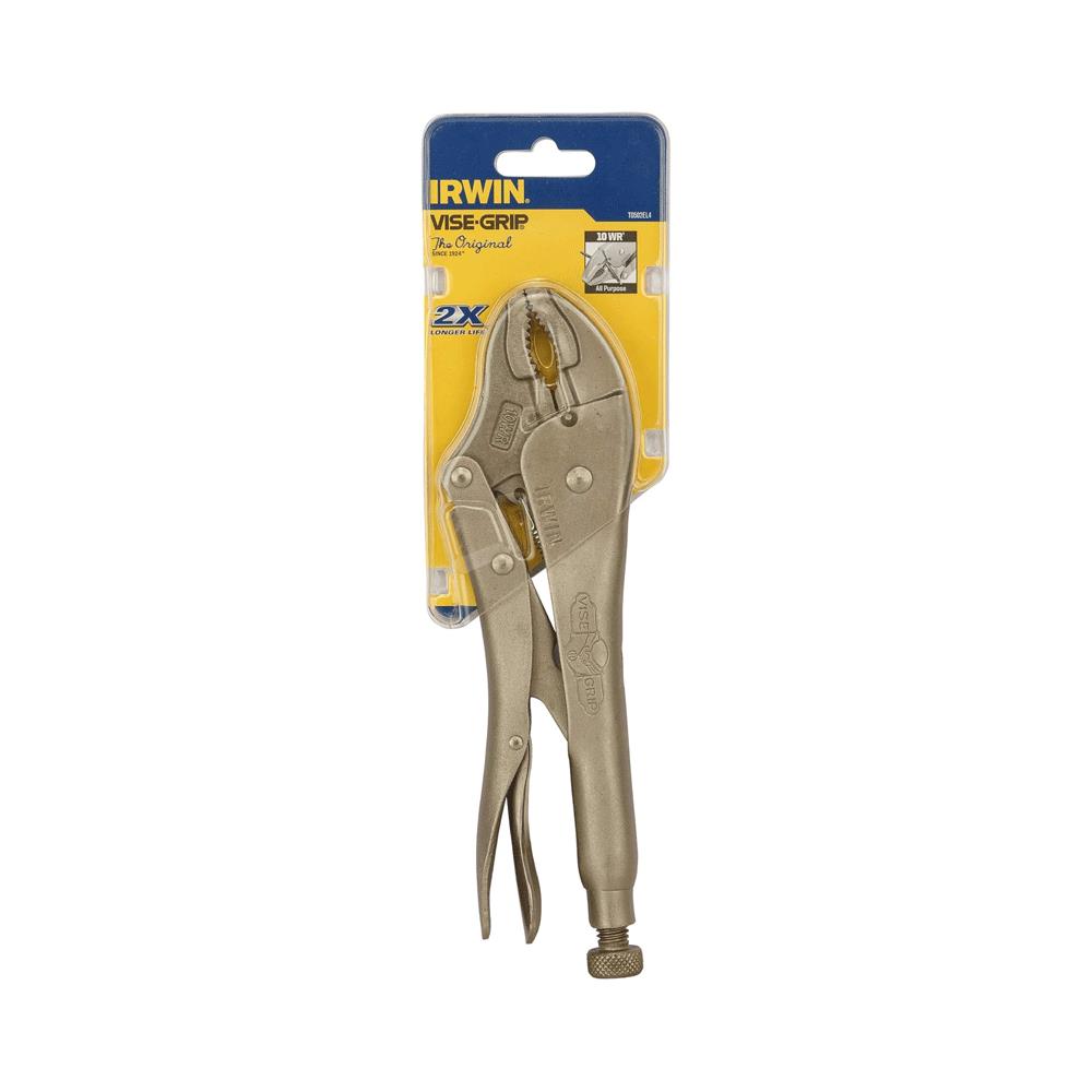 Irwin Vise-Grip 10WRC Curved Jaw Locking Pliers With Wire Cutter 254mm (10in) - Silver