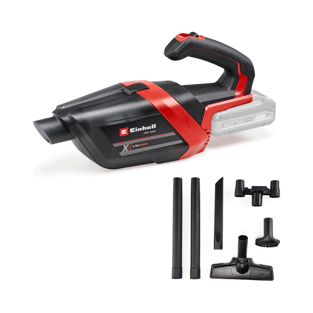 Einhell TE-HV 18/06 Li - Solo Cordless Handheld Vacuum Cleaner - Red/Black Main image