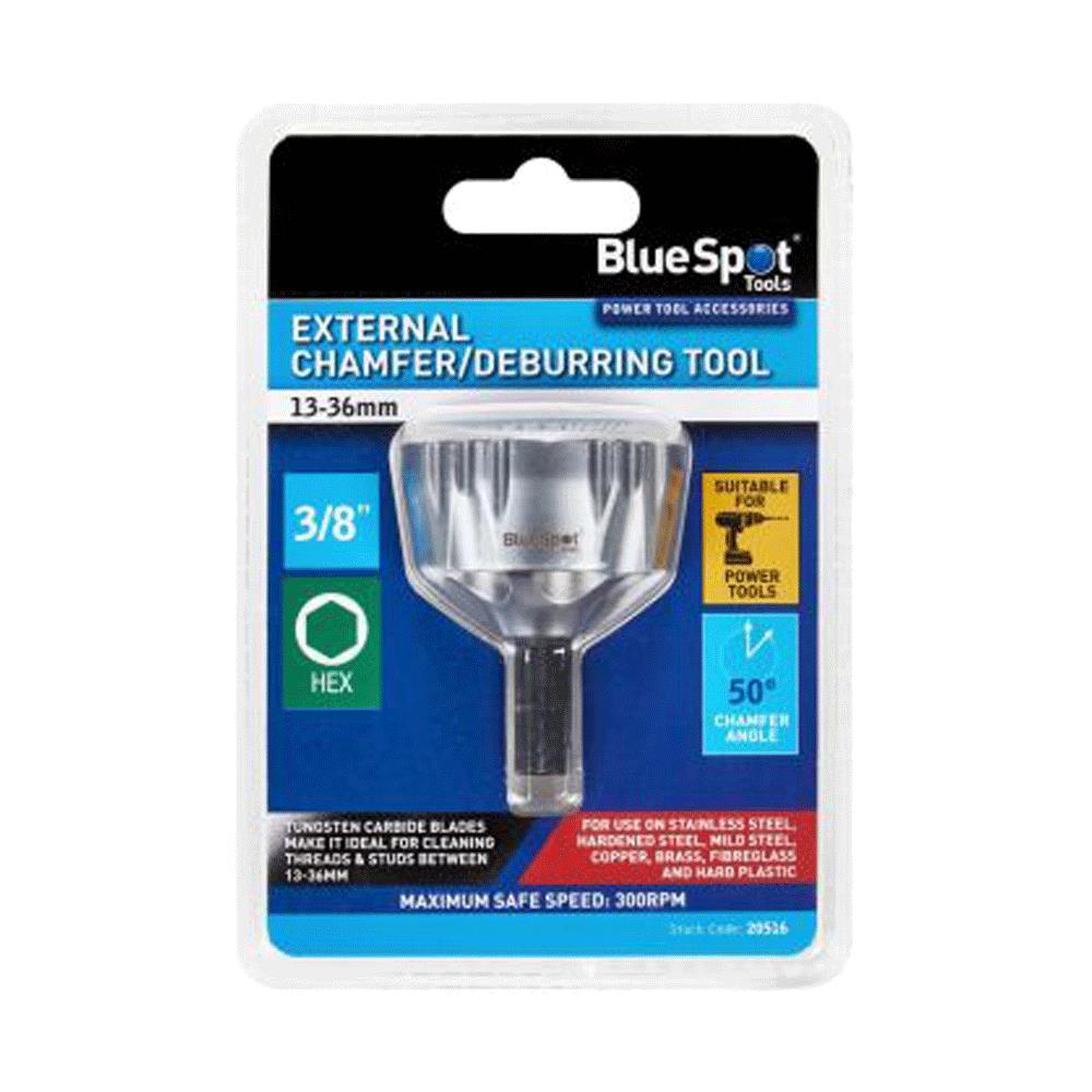 BlueSpot Tools External Chamfer/Deburring Tool (13-36mm) - Silver