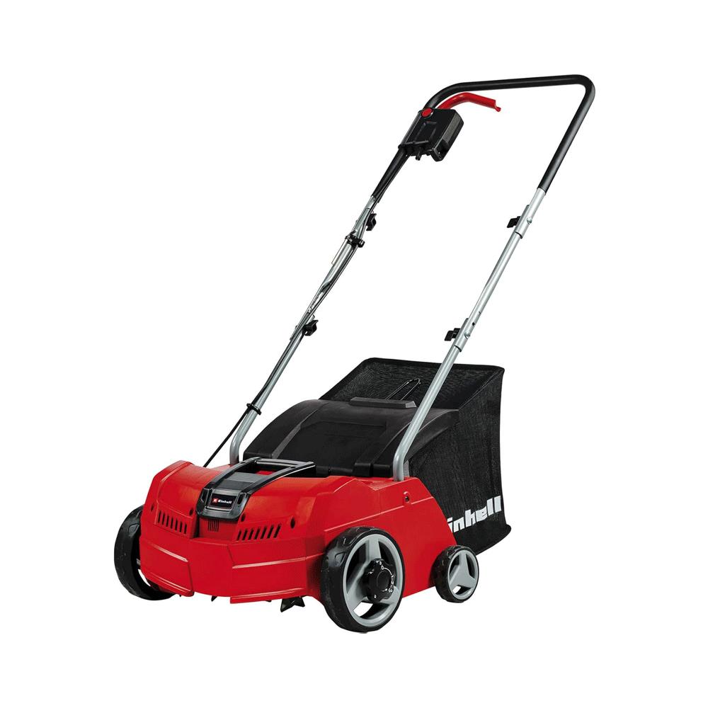 Einhell Electric Lawn Scarifier And Aerator 1200W 28 Litres Catch Bag 10m Cord - Red/Black Main image