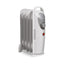 Daewoo 5 Fins Oil Filled Radiators 650W Mini Adjustable Thermostat & Carry Handle - White