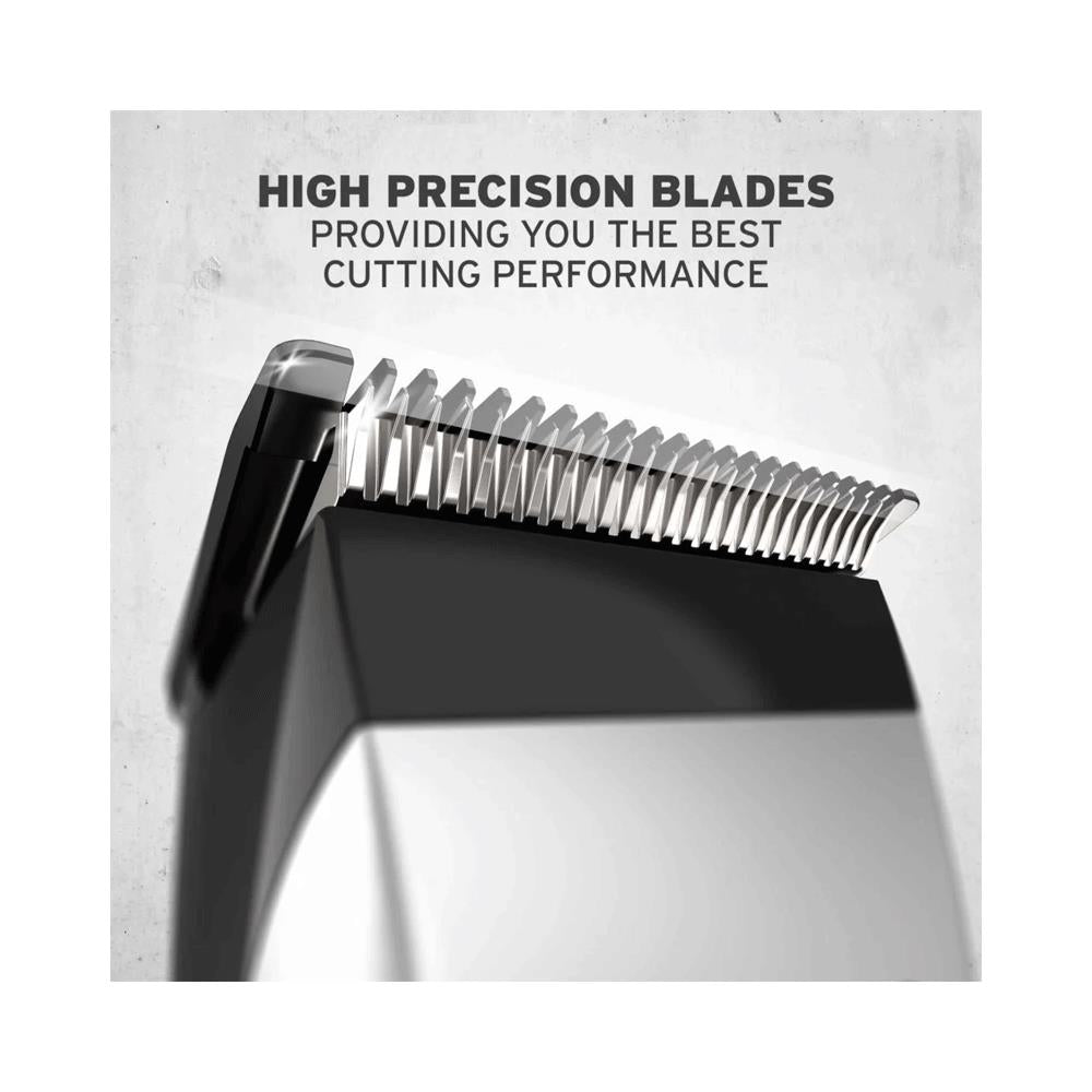 Wahl HomePro Basic Corded Hair Clipper With 4 Attachment Combs Kit - Blue/Silver