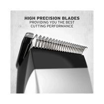Wahl HomePro Basic Corded Hair Clipper With 4 Attachment Combs Kit - Blue/Silver