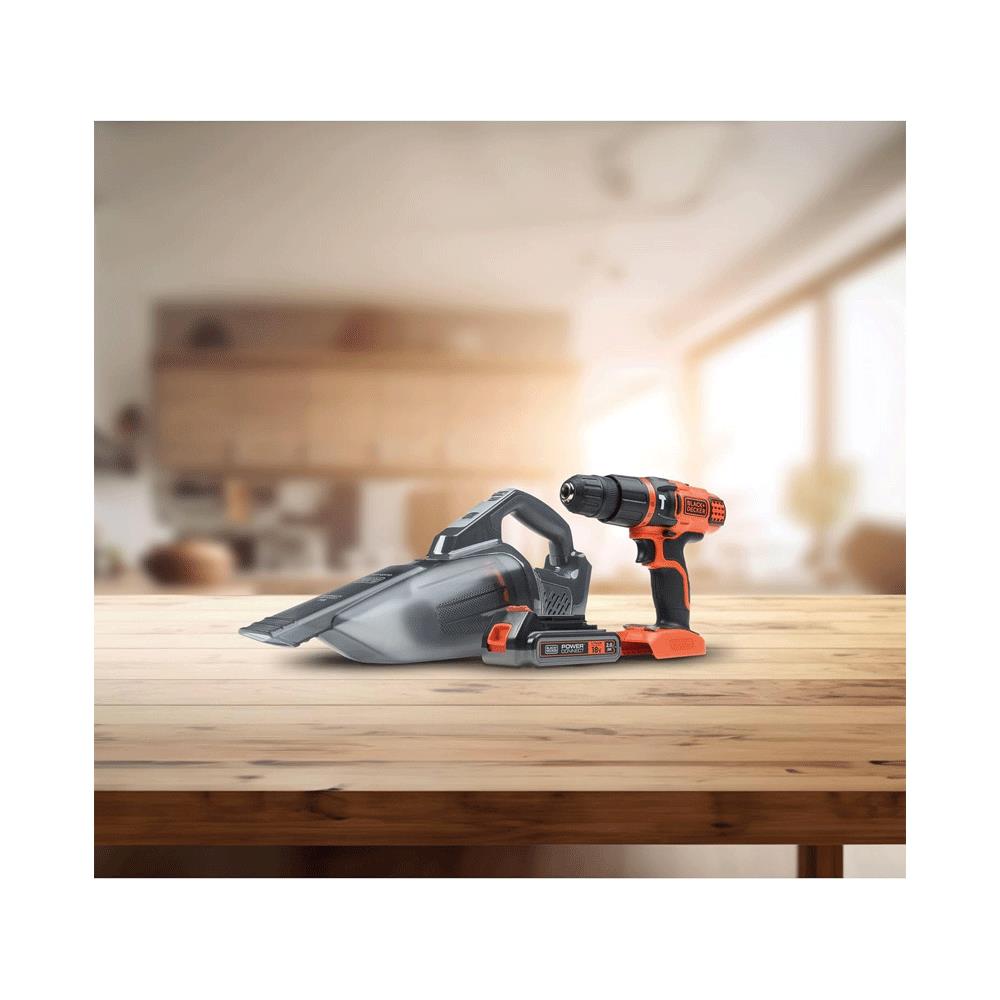Black & Decker 18V 2.0Ah Lithium-ion Slide Battery Pack - Black/Orange