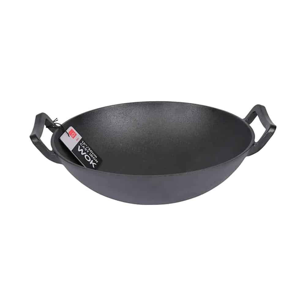 School of Wok 12 Inch/30cm Cast Iron Wok - Black Main image