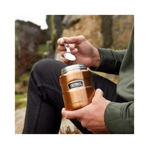 Thermos Stainless King Hot And Cold Travel Food Flask 470ml - Gun Metal