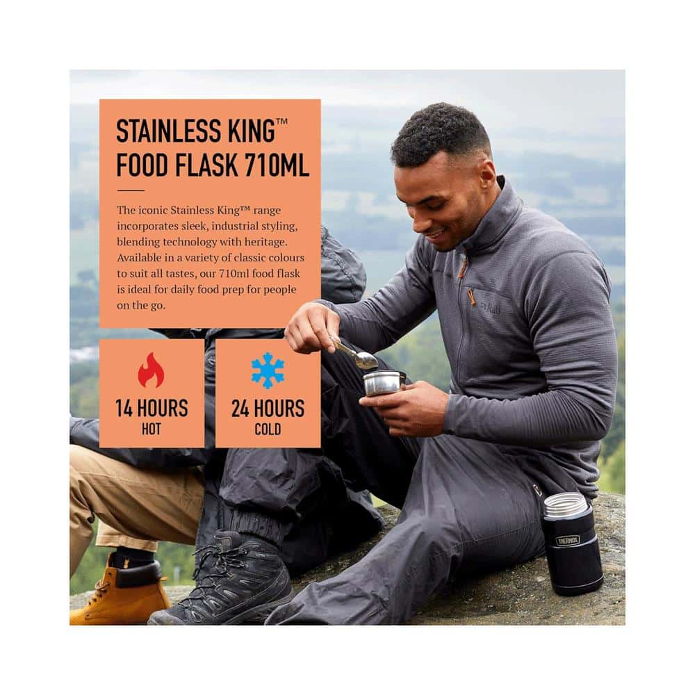 Thermos Stainless King Hot And Cold Travel Food Flask 710ml - Copper