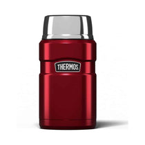 Thermos Stainless King Hot And Cold Travel Food Flask 710ml - Red