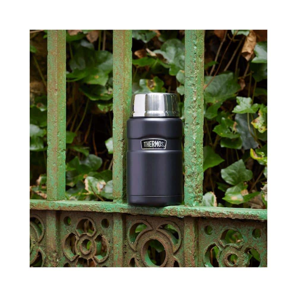 Thermos Stainless King Hot And Cold Travel Food Flask 710ml - Red