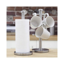Morphy Richards Accents Kitchen Roll Holder & Mug Tree Set Stainless Steel - Silver