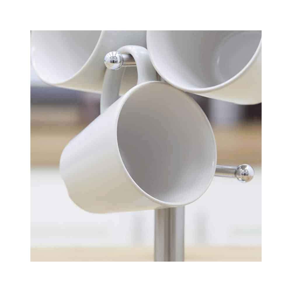 Morphy Richards Accents Kitchen Roll Holder & Mug Tree Set Stainless Steel - Silver