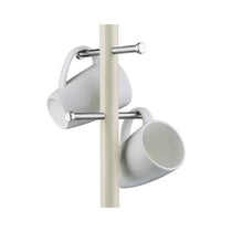 Morphy Richards Dimensions 6 Cup Mug Tree Polished Stainless Steel - Ivory Cream