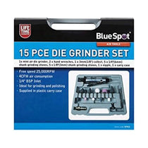 Blue Spot Tools Air Die Grinder Set - 15 Piece
