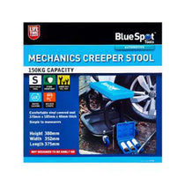 Blue Spot Tools Mechanics Creeper Stool 150Kg Capacity - Blue