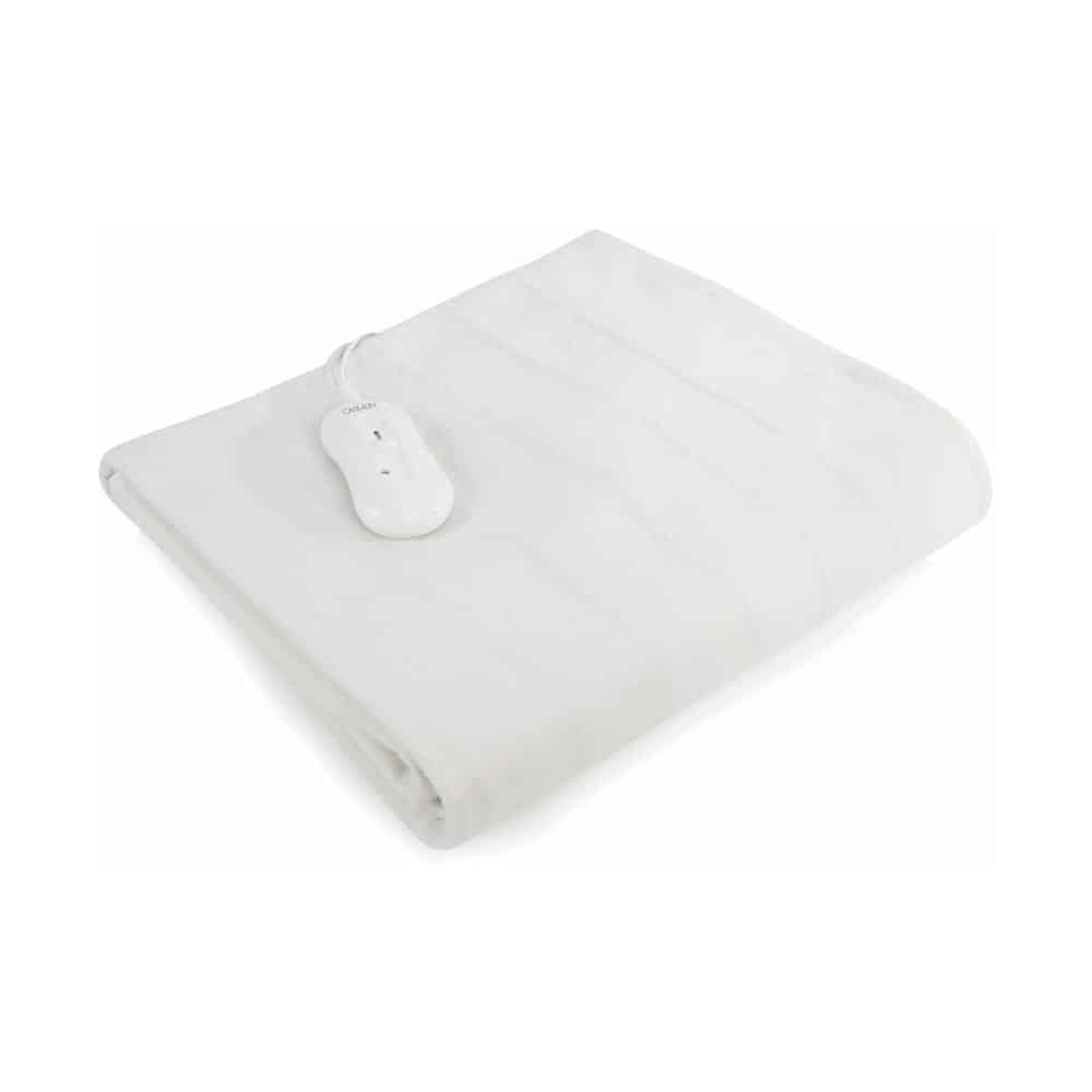 Carmen Fitted Electric Under Blanket Single With Overheat Protection 85W - White