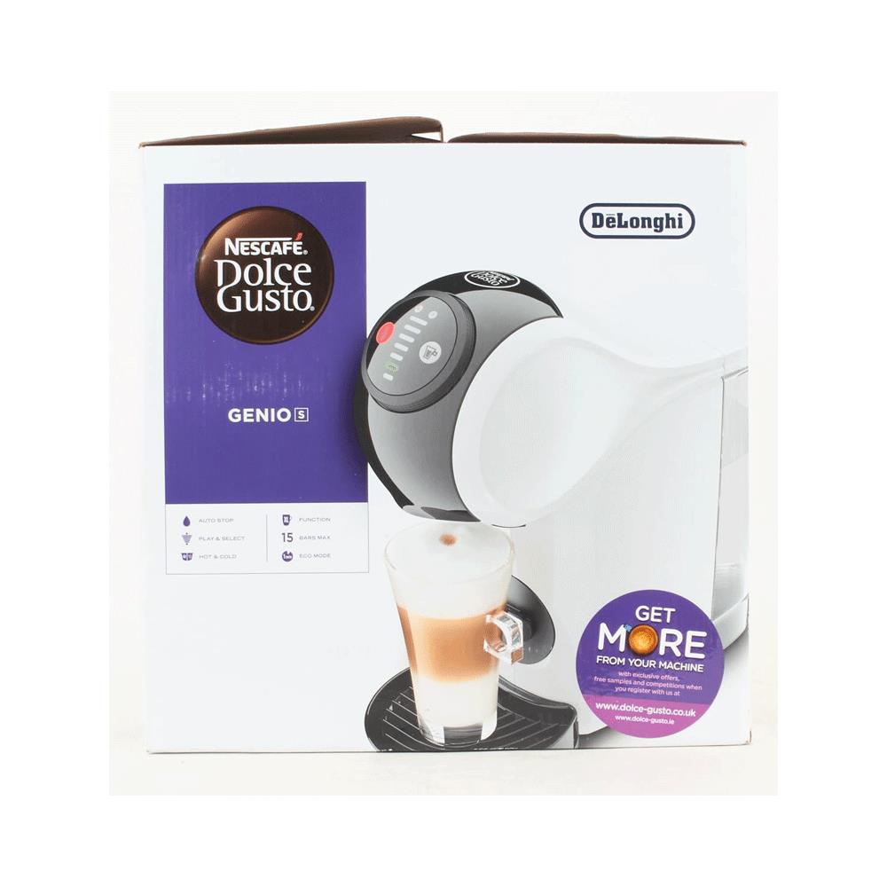 Delonghi Genio S Pod Nescafe Dolce Gusto Coffee Machine 1460W 0.8 Litres - White