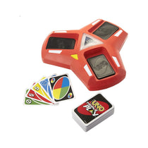 Mattel UNO Triple Play Card Game With Lights And Sounds For Family Night 112 Cards & Card Holder - Multicolour
