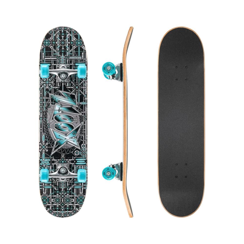 Xootz Doublekick Skateboard 31 Inch X 8 Inch 7 Ply Maple Deck - Industrial