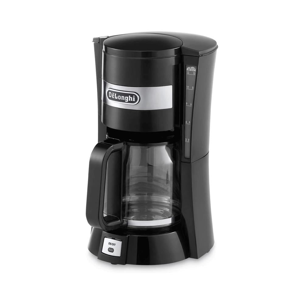 Delonghi Filter Drip Coffee Machine 900W 1.25 Litres 10-15 Cup Capacity - Black