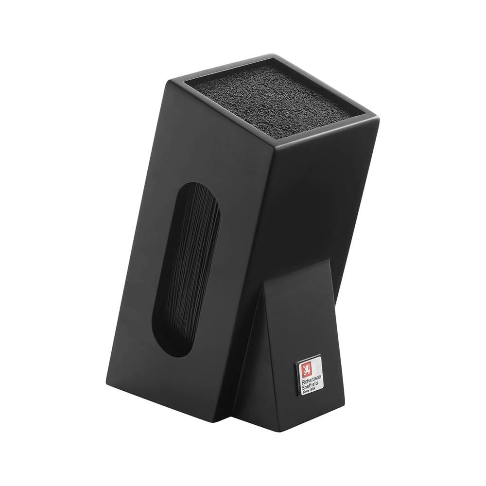 Richardson Sheffield Knife Block With Brush Insert Unequipped - Black Main image