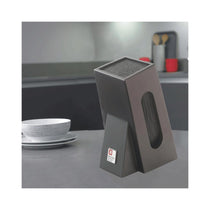 Richardson Sheffield Knife Block With Brush Insert Unequipped - Black