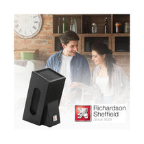 Richardson Sheffield Knife Block With Brush Insert Unequipped - Black