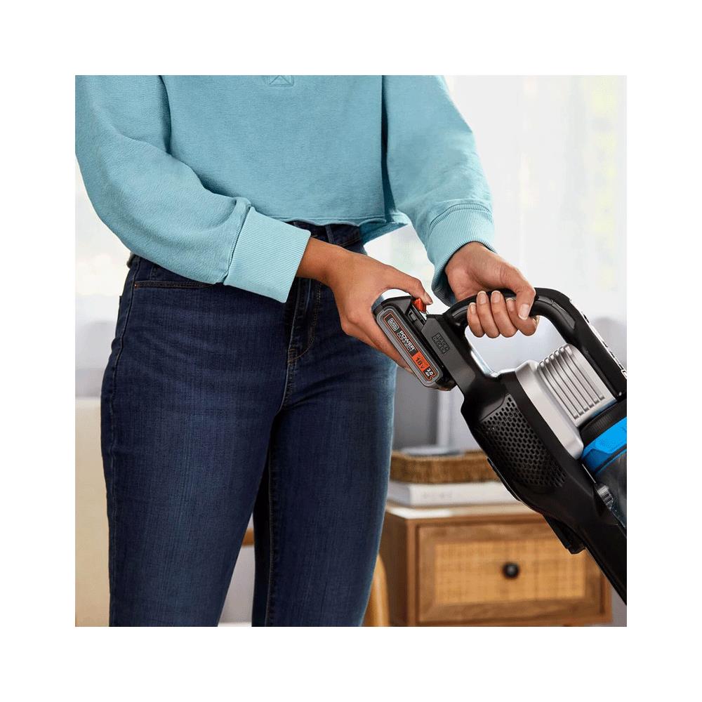 Black & Decker POWERSERIES Extreme MAX 18V MAX Cordless Stick Vacuum Cleaner - Black/Blue Secondary image