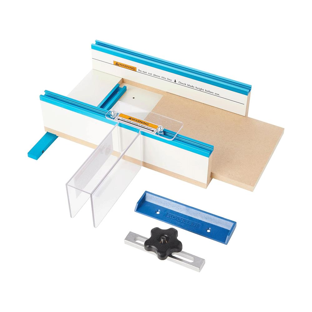 Rockler Table Saw Small Parts Sled 12 Inch x 15-1/2 Inch x 3-1/2 Inch - Blue Main image