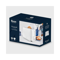 Swan Windsor 2 Slice Toaster With 7 Browning Levels Defrost Reheat Cancel Functions 900W - White