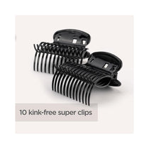 BaByliss Thermo-Ceramic Heated Hair Rollers 20 Rollers 8 Large 6 Medium 6 Small With Clips & Pins - Black