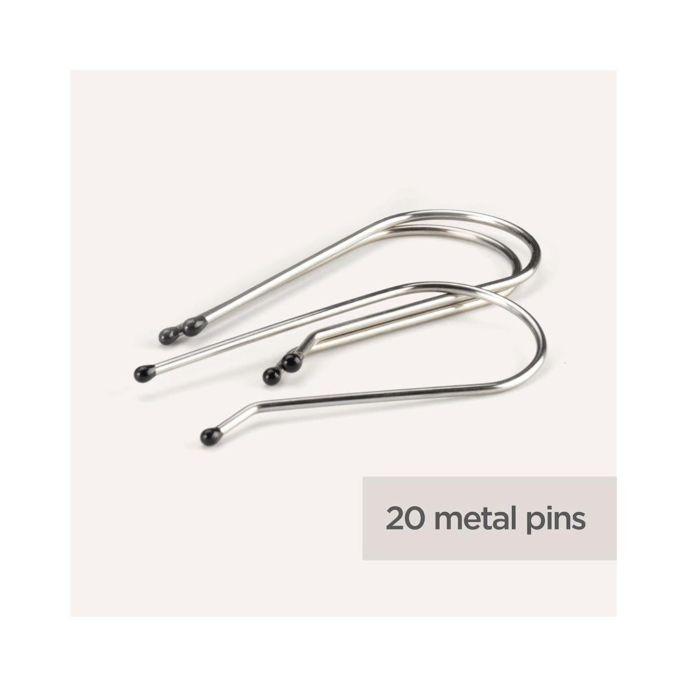 BaByliss Thermo-Ceramic Heated Hair Rollers 20 Rollers 8 Large 6 Medium 6 Small With Clips & Pins - Black