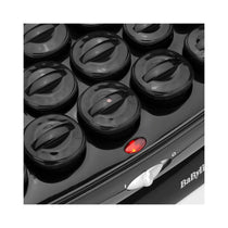 BaByliss Thermo-Ceramic Heated Hair Rollers 20 Rollers 8 Large 6 Medium 6 Small With Clips & Pins - Black
