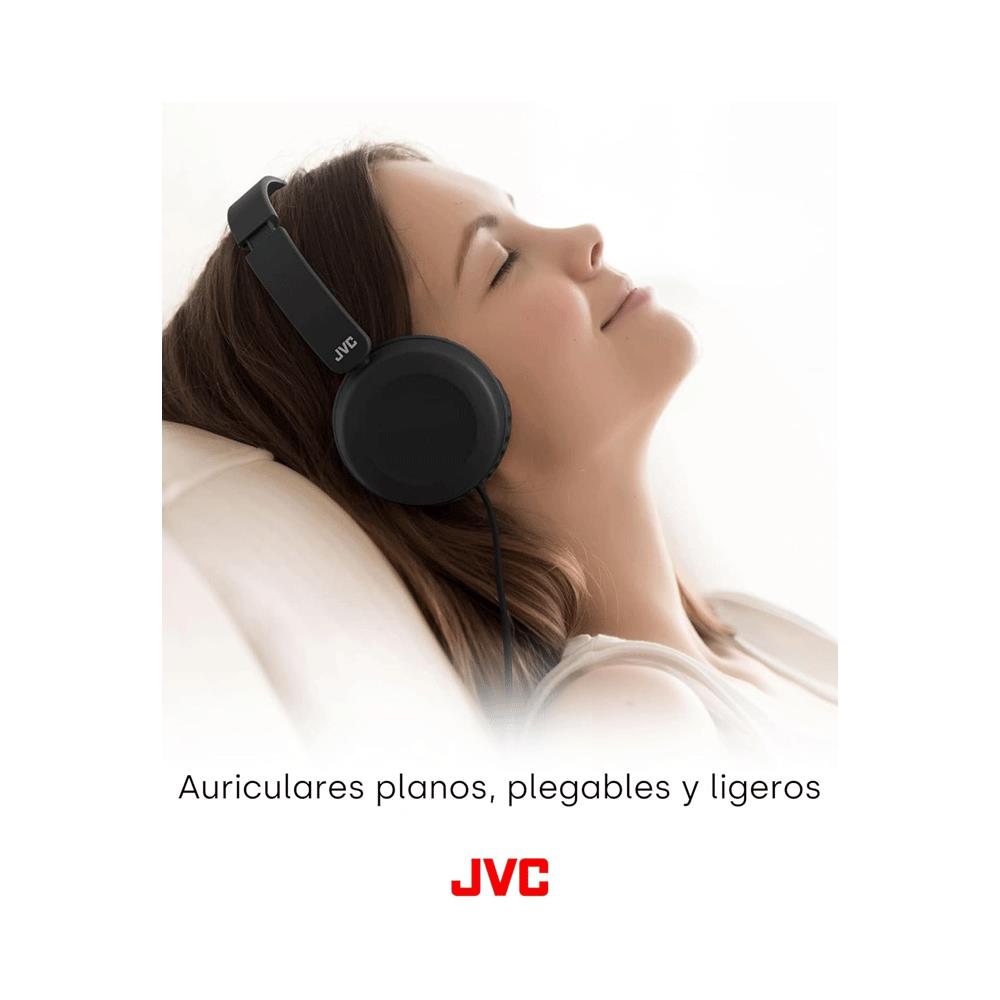 JVC Foldable Headphones With Remote Microphone And Call Handling - Black Secondary image