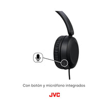 JVC Foldable Headphones With Remote Microphone And Call Handling - Black