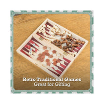 Toyrific 3 In 1 Board Games Chess/Draughts/Backgammon Wooden Board Game Set - Multicolour