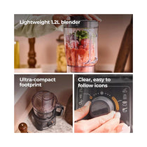 Kenwood Multi Pro Compact Food Processor & Blender With Attachment 800W 1.2 Litres - Grey