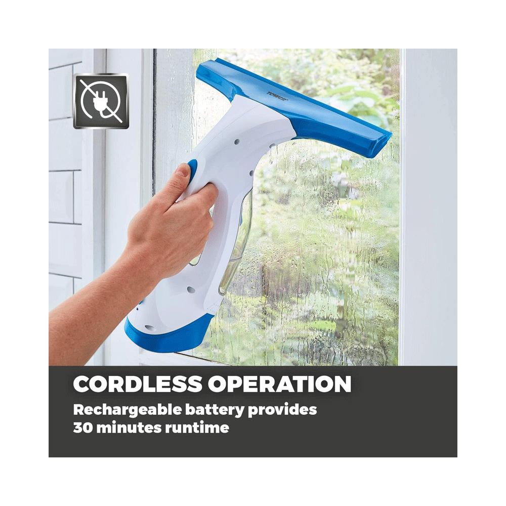 Tower Cordless Window Cleaner With Rechargeable Battery 20W 150ml Water Tank - Cool Blue