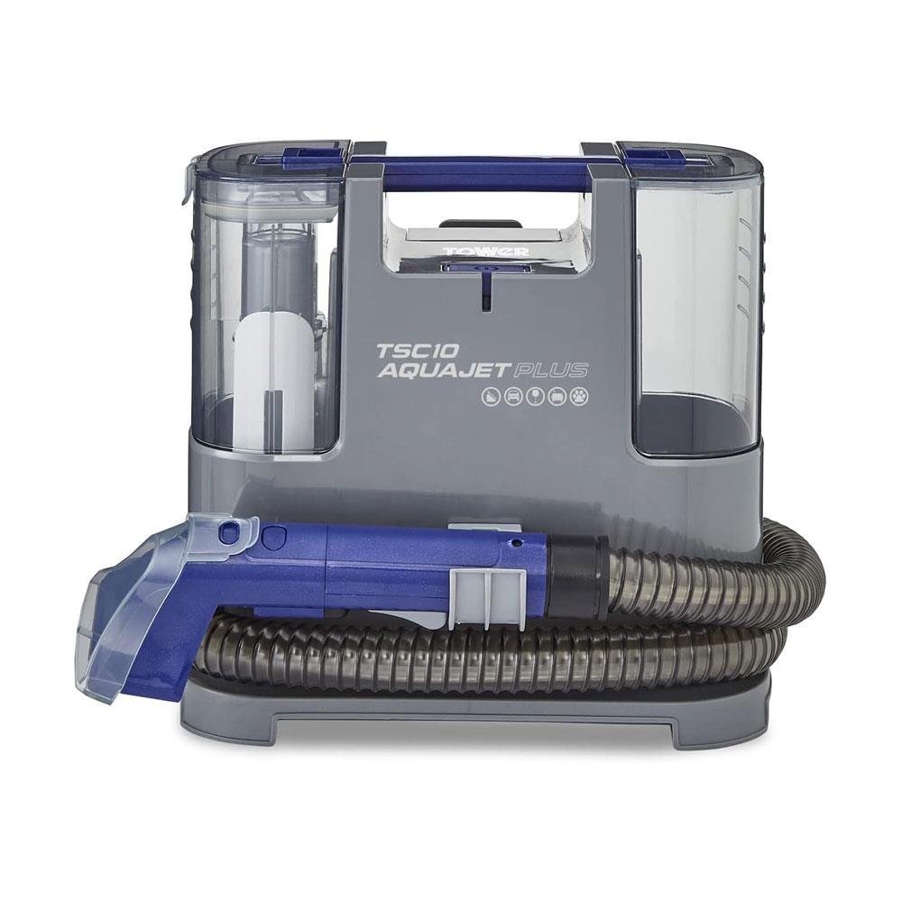 Tower TSC10 AQUAJETPLUS Spot Pro Cleaner 400W 2 X 1.2 Litre Water Tank - Grey & Blue