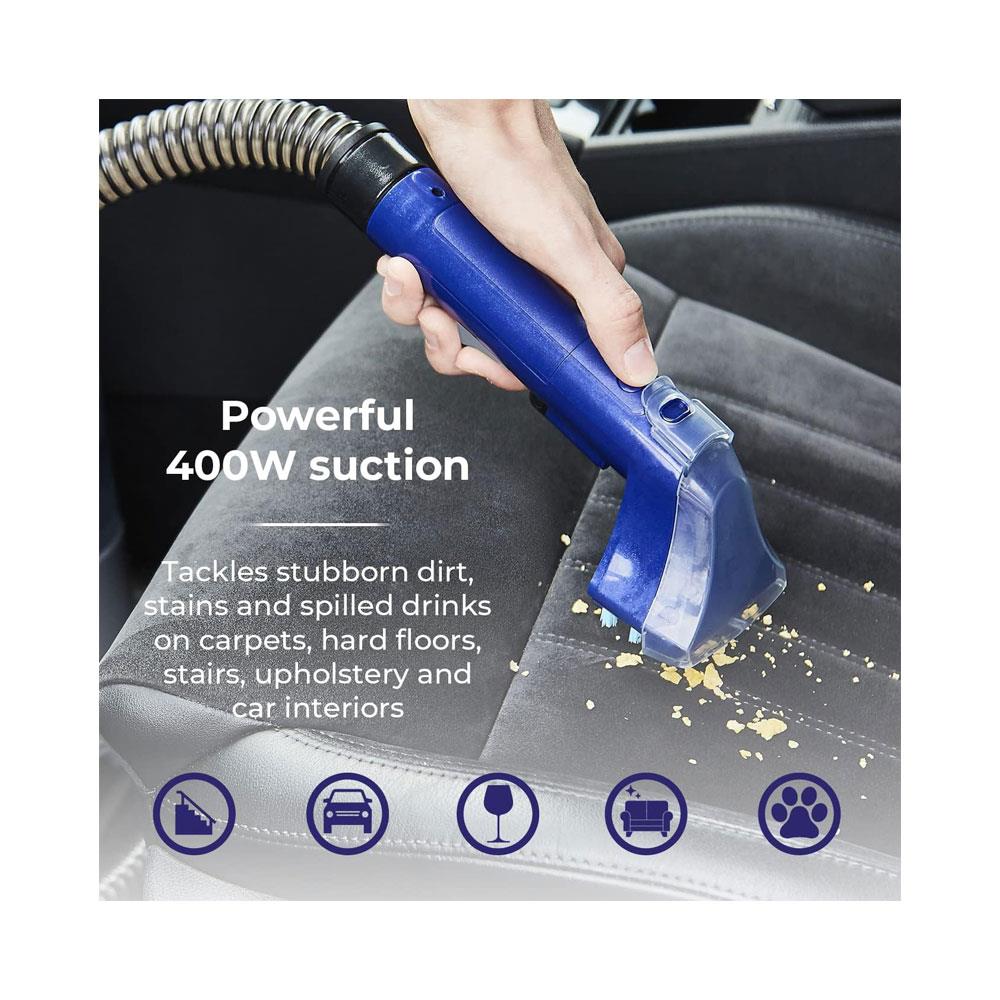 Tower TSC10 AQUAJETPLUS Spot Pro Cleaner 400W 2 X 1.2 Litre Water Tank - Grey & Blue